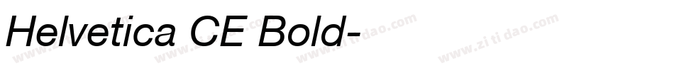 Helvetica CE Bold字体转换